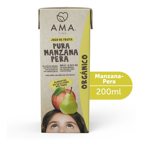 Ama Jugo Manzana Pera Organico 200cc