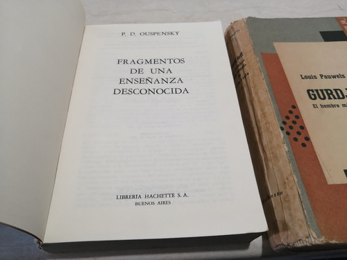 Fragmentos De Una Enseñanza Desconocida. Ouspensky (Usado)