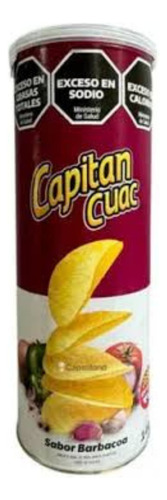 Tubo Papas Fritas Capitan Cuac Barbacoa 140g Sin Tacc