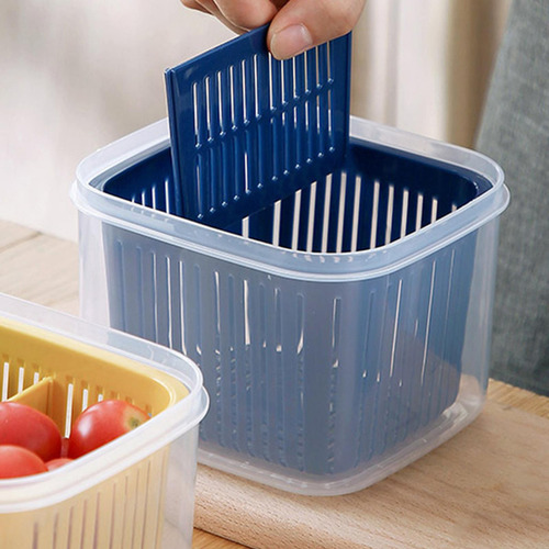 Recipiente De Armazenamento De Alimentos Organizador De Azul