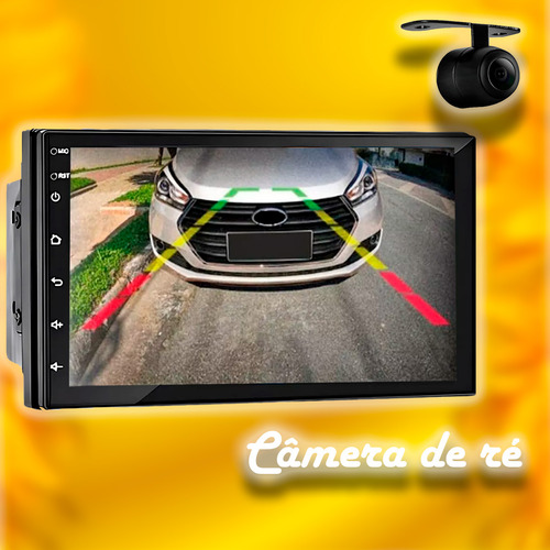 Central Multimídia Android 7 Polegadas Universal 2 Din 2+32 Cor Citroen C3 2003 À 2012