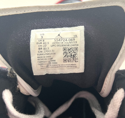 Zapatillas Air Jordan Talle 9 Originales Impecables (Usado)