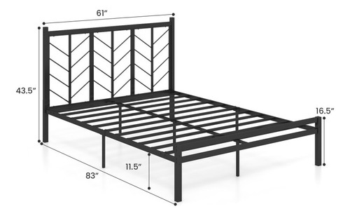 Base De Cama Queen Size De Metal Gpl