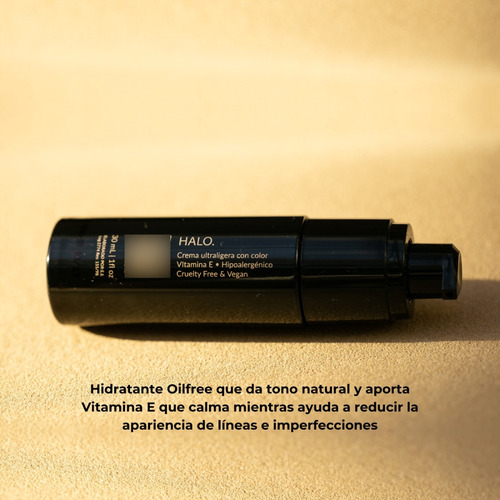 Imagen 5 de 6 de Halo Serum Crema Ultraligera Regina Con Color & Vitamina E