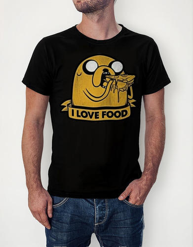 Playera Hora De Aventura Jake Perro I Love Food Vintage 2