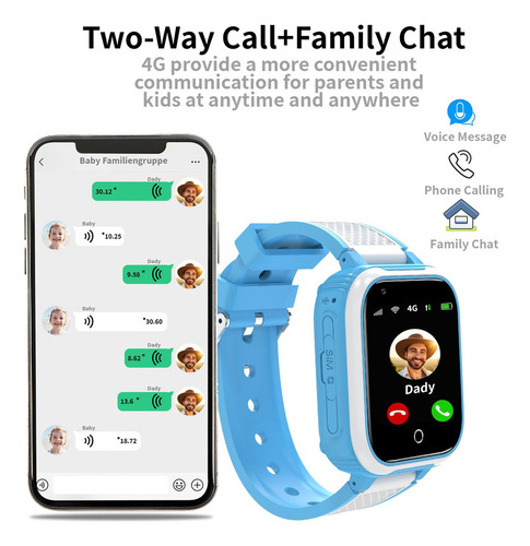 Smart Watch Gps Para Crianças Com Videochamada 4g