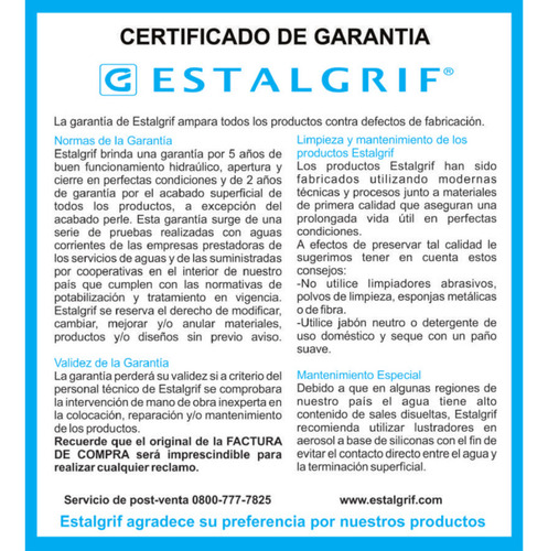 Griferia Bidet Estalgrif Arona Monocomando Cromo