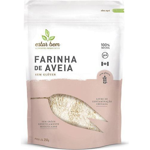 Kit 2x: Farinha De Aveia Sem Glúten Estar Bem 250g