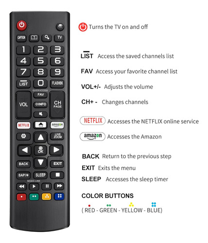 Control Remoto Universal Para Television Lg Oled 3d Thinq