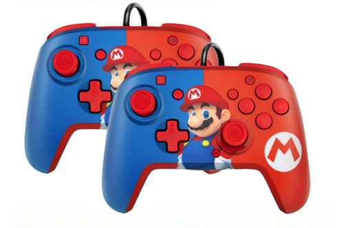 Pack 2 Controles Para Switch Oled/normal Pdp Rematch Mario (Usado)