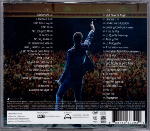 Carlos Rivera - Con Ustedes Carlos Rivera En Vivo Cd + Dvd