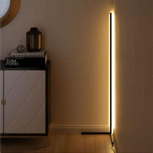 Luz Lampara Pie Esquinero Pixel Led Rgb Deco Negro