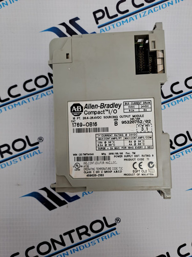 Allen Bradley 1769-ob16 Modulo De Salida Compactlogix (Usado)