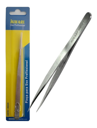 Pinça Aço Inox Antimagnético Ponta Reta 140mm Hk-11 Hikari 