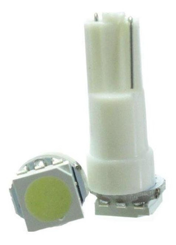 Imagem 1 de 1 de Lâmpada Led T5 12v 1smd5050 Branca 10 Unidades