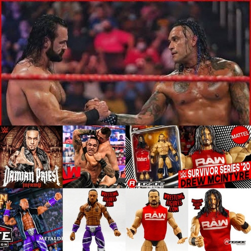 Damian Priest + Drew Mcintyre 2 Bonecos Mattel Elite Wwe Ufc