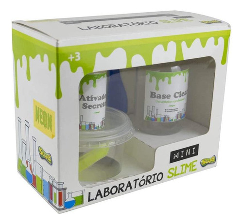 Brinquedo Mini Laboratório De Slime Neon Da Sunny 2260