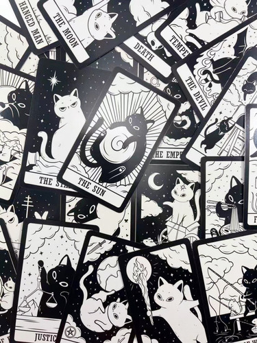 Cartas Gatinhas Deck 78 Oracle A Visions Tarot English