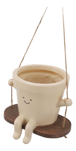 Maceta Swing Face Para Colgar En Forma De Cabeza De Flor De