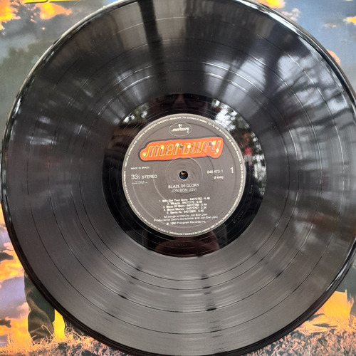 Vinil Lp Jon Bon Jovi Blaze Of Glory Encarte, Otimo Estado