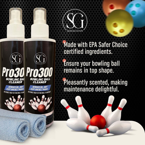Limpiador Spray Para Bolas De Boliche Con Paño Y Cinta