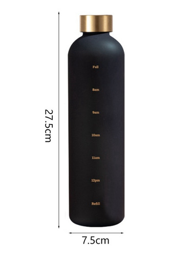 Botella De Agua De 1 Litro Con 32 Oz, Motivacional, Reutiliz