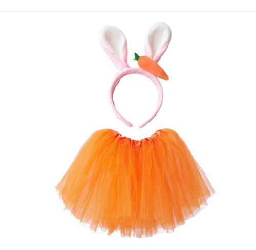 Disfraz De Conejito De Pascua Con Tutú Para Niñas