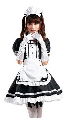 Mujeres Cosplay Cosplay Francés Delantal Maid Disfraz ...