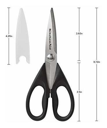 Tijeras Multiusos Con Funda Protectora De Acero Inoxidable Negro