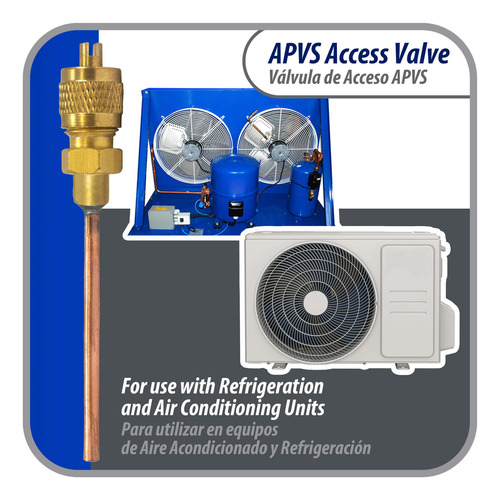 Appli Parts Válvula De Acceso De 1/4 Sae X 1/8 Pulg Od X Con
