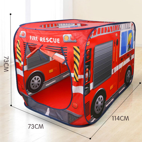 Carpa Plegable Para Juegos Para Niños, Camión De Bomberos