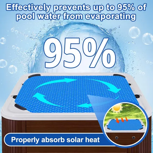 Cubierta De Burbujas Jacuzzi Solar Jacuzzi Inflable Cua...