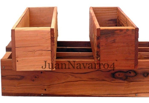 Imagen 3 de 6 de Jardinera Macetero De Madera De Quebracho