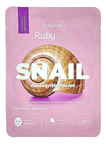 Mascarilla Facial Ruby Rose Ruby Skin Hidrata Suave Brillo