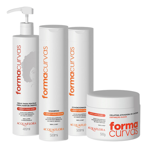 Kit Acquaflora Forma Curvas Duo Creme De Pentear E Gelatina