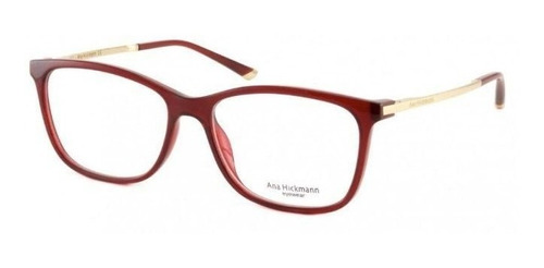 Armação Para Oculos Grau Ana Hickmann Ah6264 T01 Vermelho 