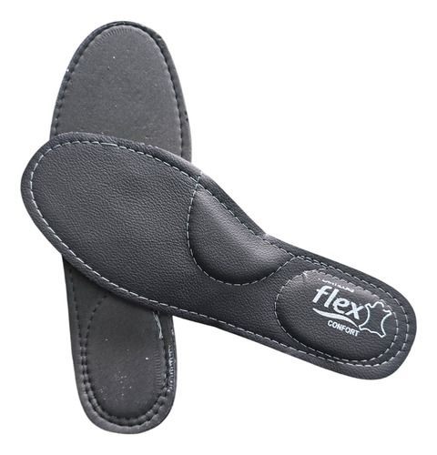 Plantilla De Piel Flex Soporte Arco Y Talon, Calzado 29 Negro