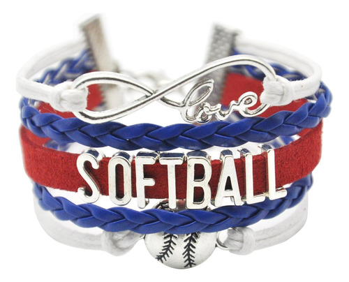 Hhhbeauty Infinity - Pulsera De Softbol Para Niñas, Pulsera 