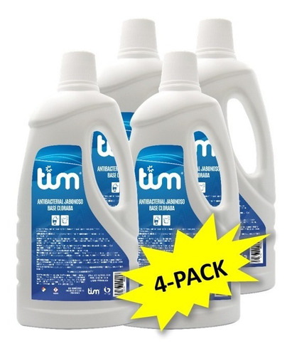 Antibacterial Jabonoso Base Clorada (4- Pack)