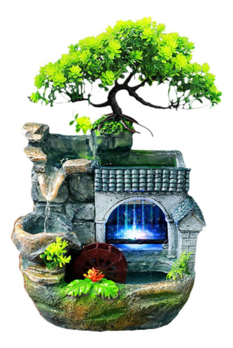 Fuente De Agua Para Interiores Con Luz Y Bomba, Enchufe