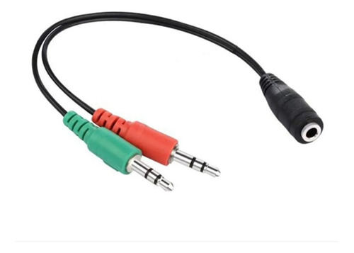 Cabo Adaptador Para Fone 2 P2 X 1 P2 (fone+mic) Tebera