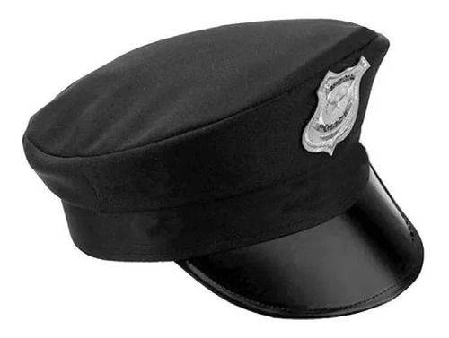 Quepe Policial Adulto Cap Fantasia Cosplay Chapéu Halloween