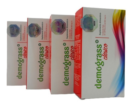 Demograss Clasico 30 Caps De 500mg C/u (4 Cajas) Envio Hoy