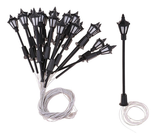 Farola Modelo 40pcs Luces 1: 100 Paisaje Ferroviario
