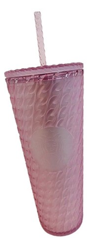 Vaso Starbucks Studded Acrílico Rosa Light Pink Soft 710 Ml