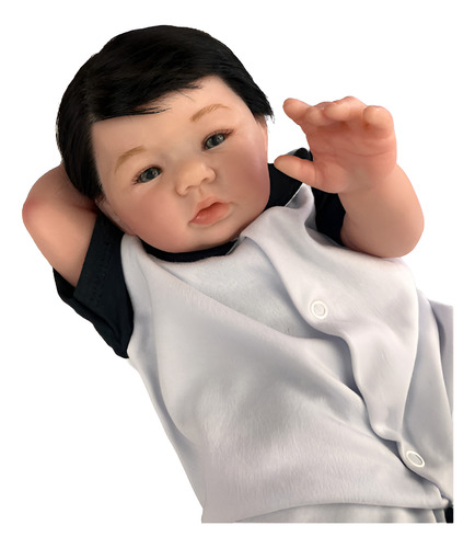 Lindo Bebê Reborn Menino Pode Molhar Com Enxoval Completo