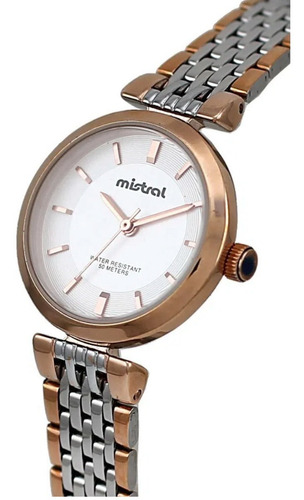 Imagen 2 de 3 de Reloj Mistral Lmi-1040tt - Mujer - Acero - Sumergible 50m