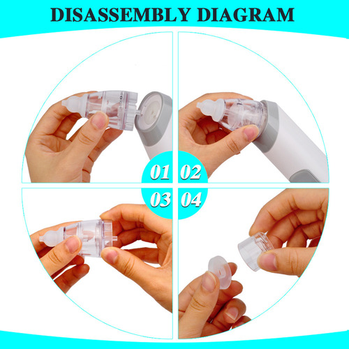 Aspirador Nasal Elétrico Para Bebês, Aspirador Nasal Com 3 P