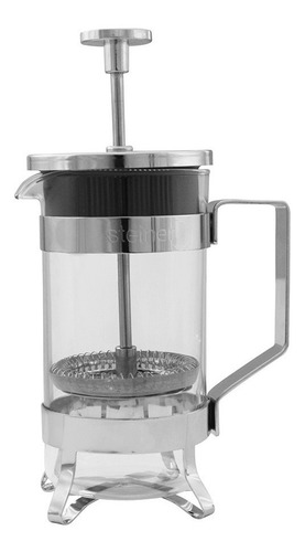 Prensa Francesa Steiner De Vidrio Para Cafe 800 Ml 6 Tazas Color Negro