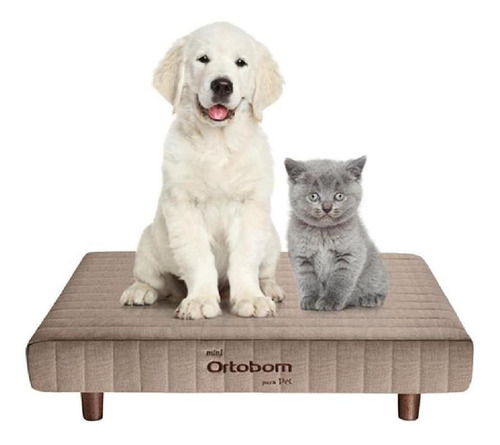 Caminha Pet Cão E Gato Confortavel 100x80cm Grande Ortobom Cor Bege